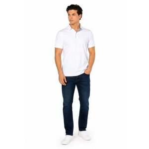 Men's Polo Shirt by Duca Blanca White Size M New With Tags